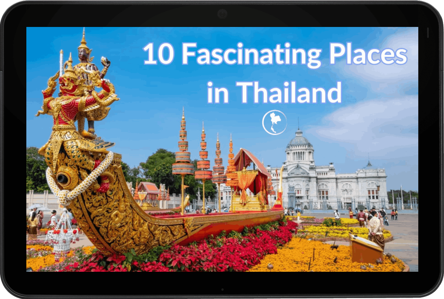 An enticing cover image for the free e-book '10 Fascinating Places in Thailand' featuring a collage of vibrant and captivating scenes from iconic destinations. The visual teaser offers a glimpse into the diverse landscapes, cultural landmarks, and exciting attractions covered in the e-book, enticing readers to embark on a virtual journey through the fascinating places of Thailand.